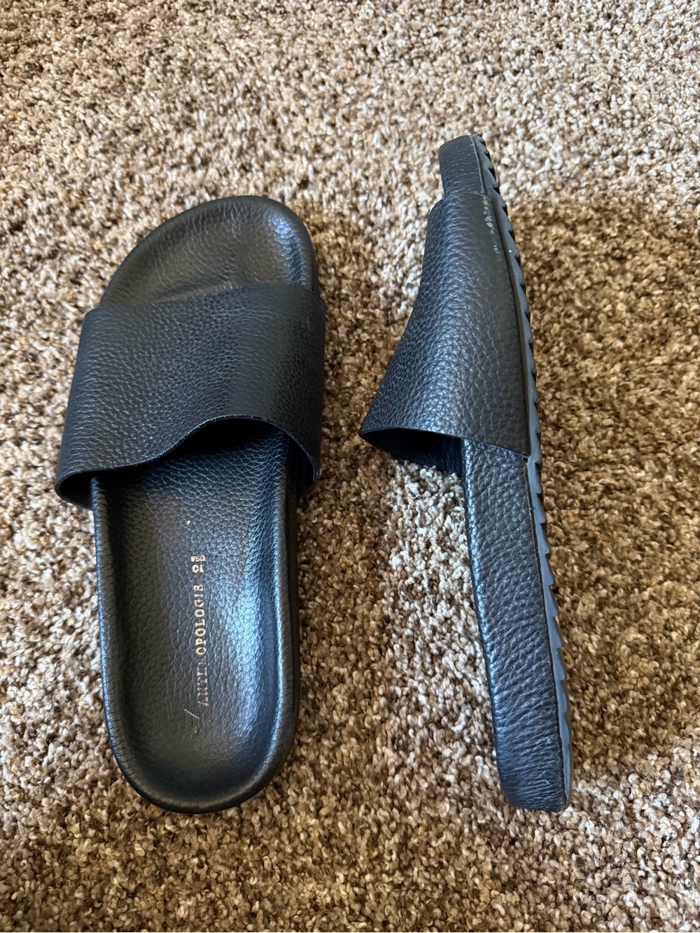 Black Anthropologie slides women’s size 10